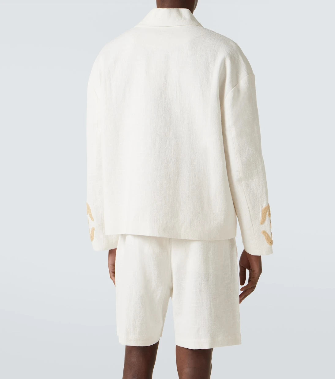 Commas - Floral linen and cotton bouclé jacket