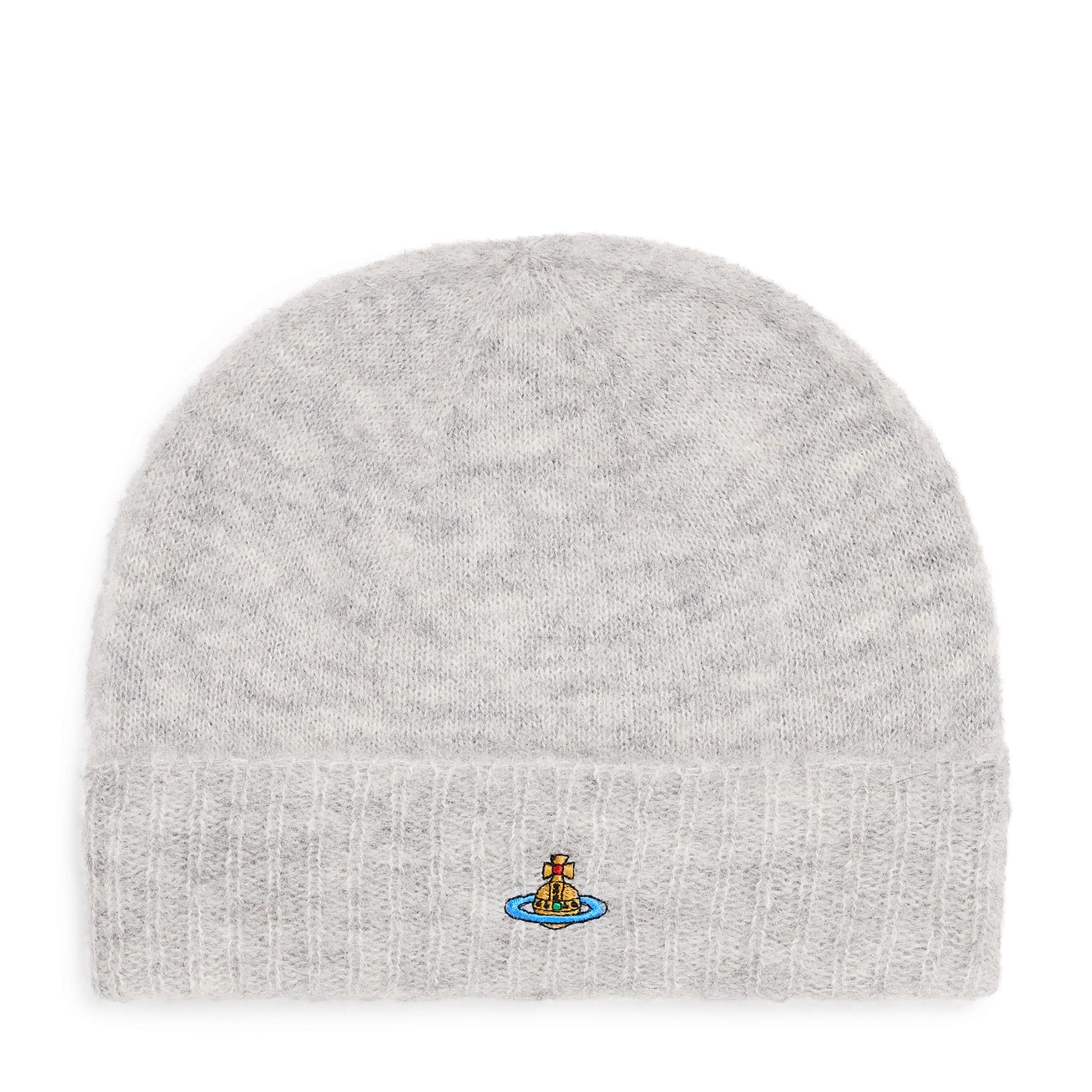 Vivienne Westwood Grey Alpaca-Blend Orb Beanie