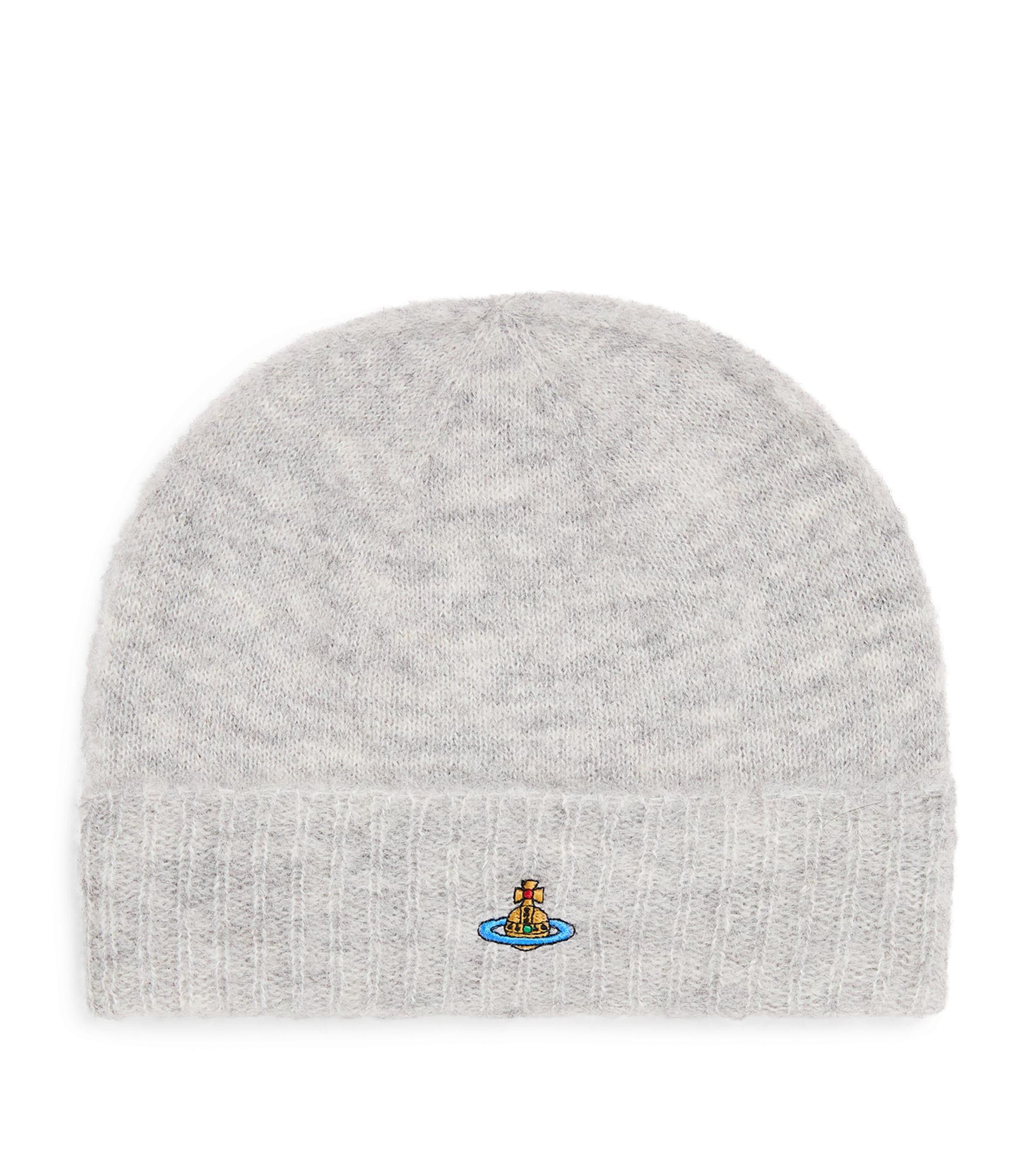 Vivienne Westwood Grey Alpaca-Blend Orb Beanie