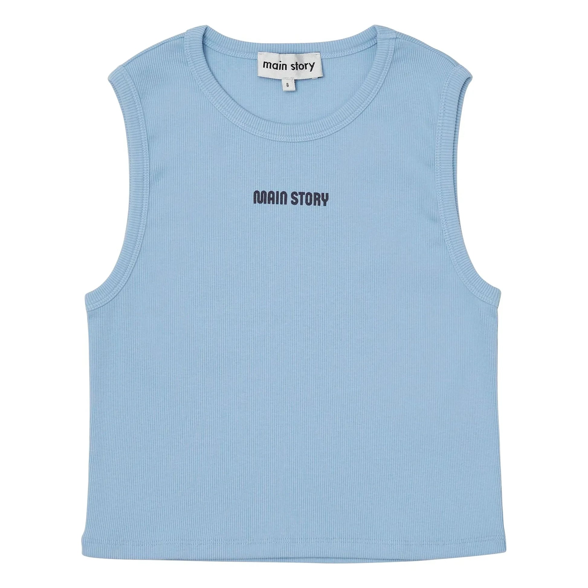 Main Story - Ribbed Tank Top Organic Cotton | Light blue