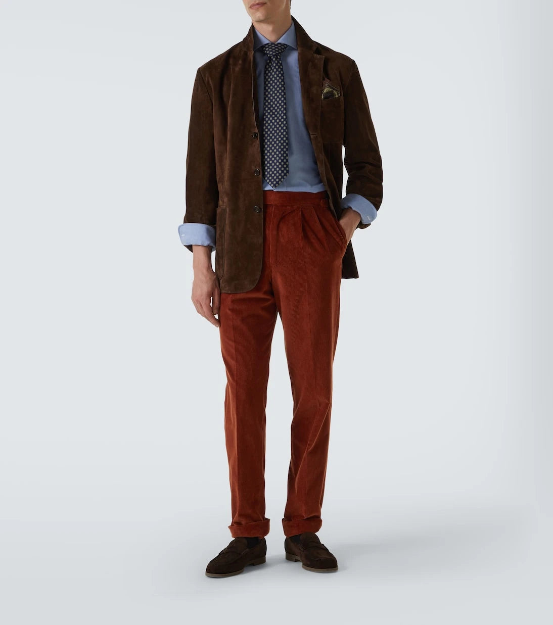 Dunhill - Cotton and silk corduroy pants