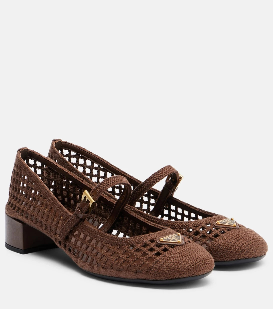 Prada - Crochet Mary Jane pumps