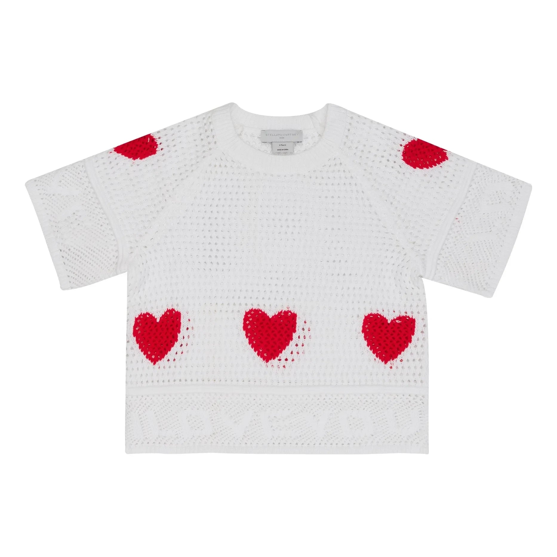 Stella McCartney Kids - Heart jumper | White