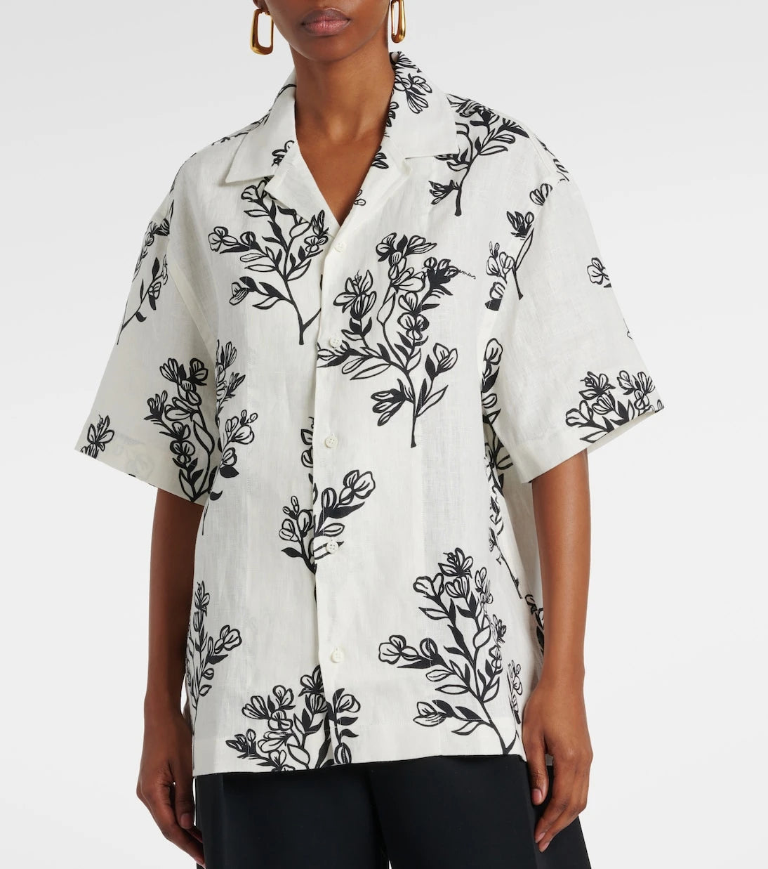 Jacquemus - Jean floral linen bowling shirt