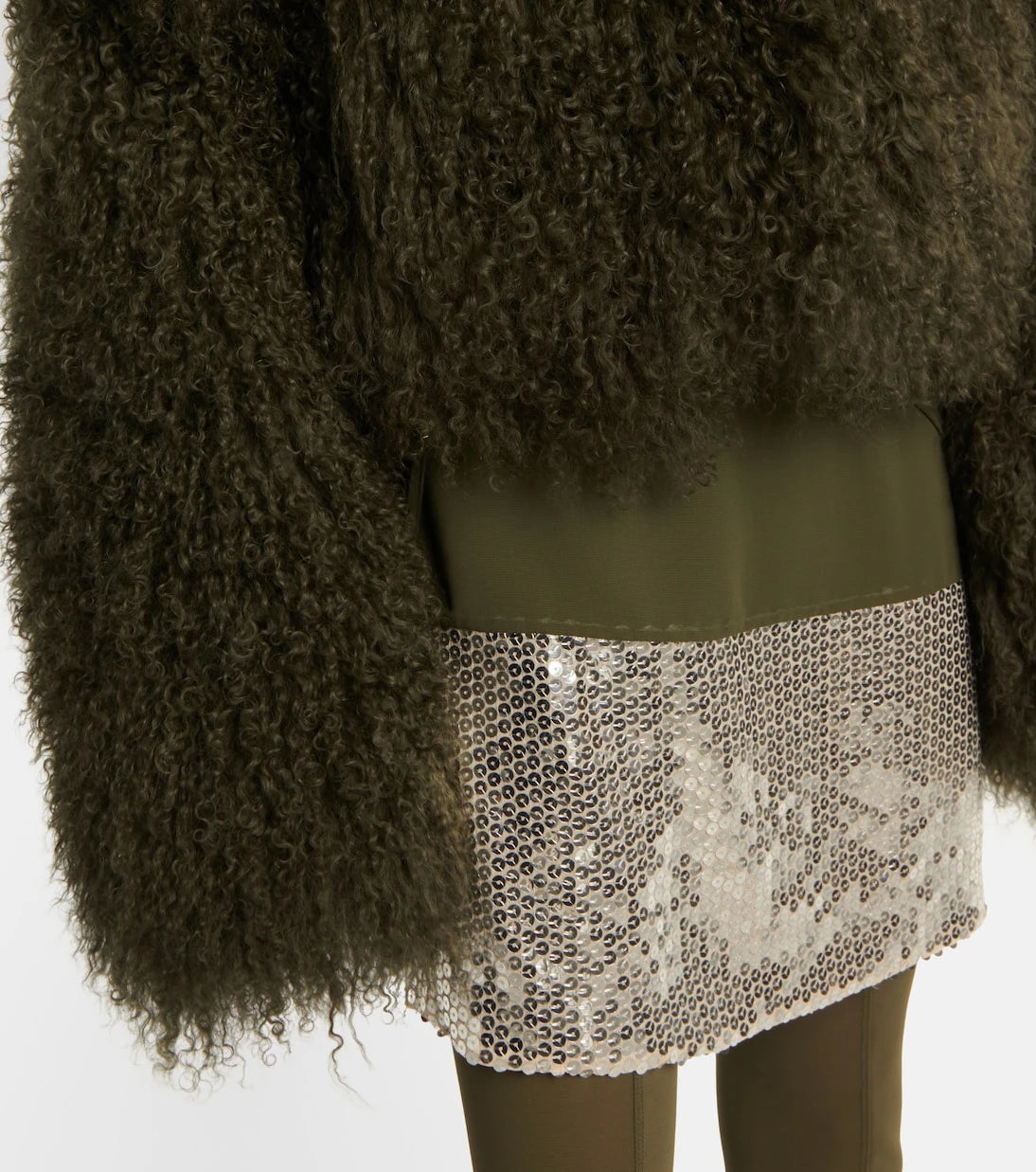 The Attico - Faux fur bomber jacket