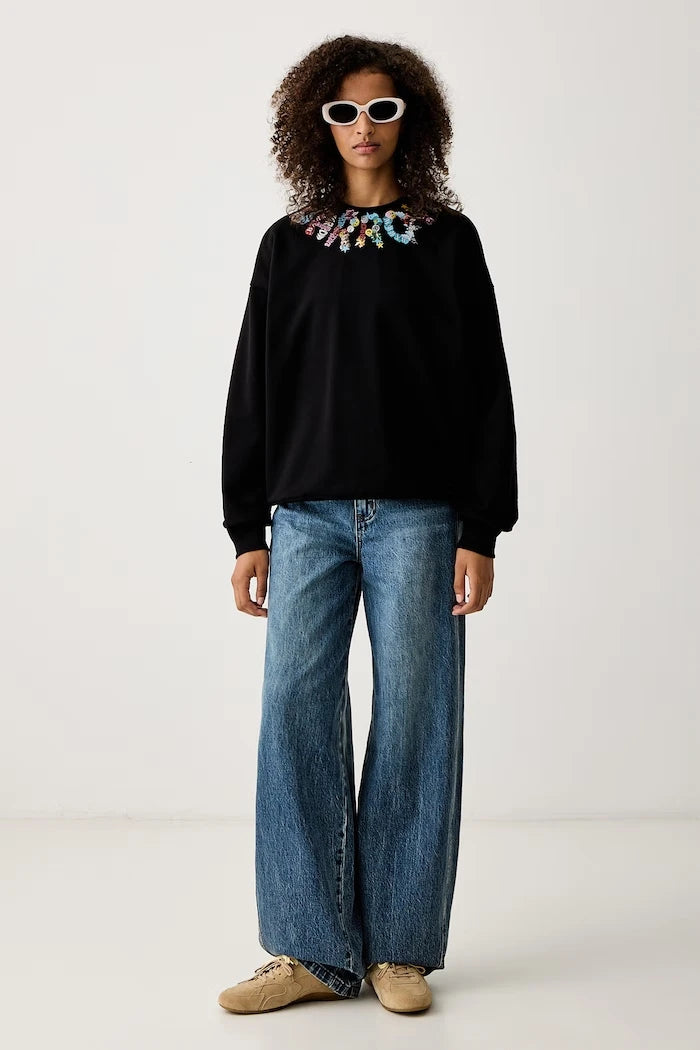 Pamuklu sweatshirt