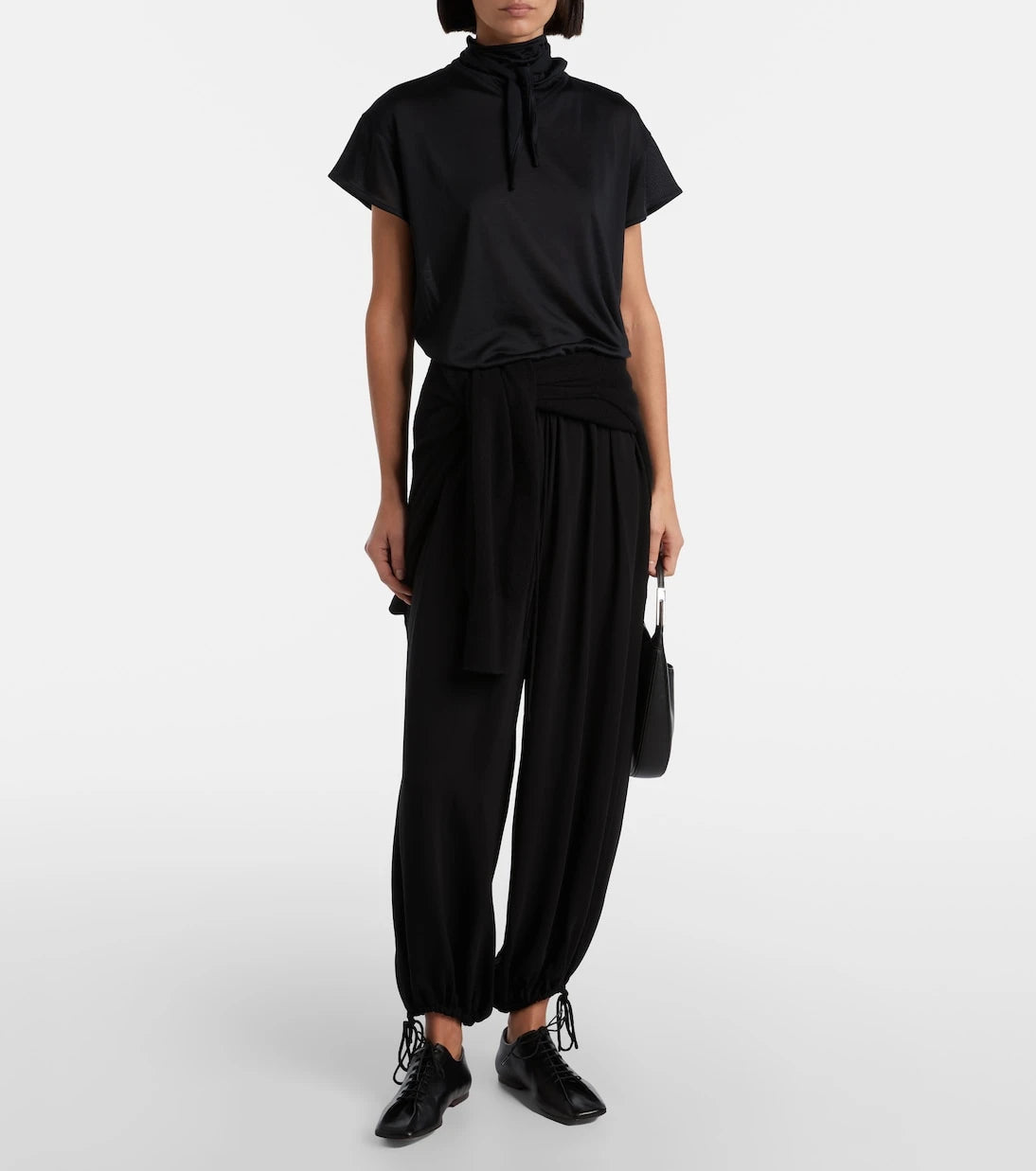 Lemaire - Scarf-detail jersey top