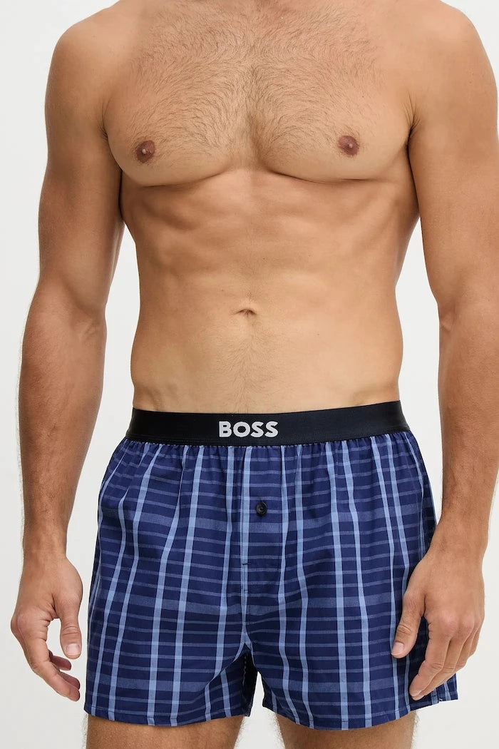 BOSS боксерки мъжки от памук 2P Boxer Shorts EW 2 броя