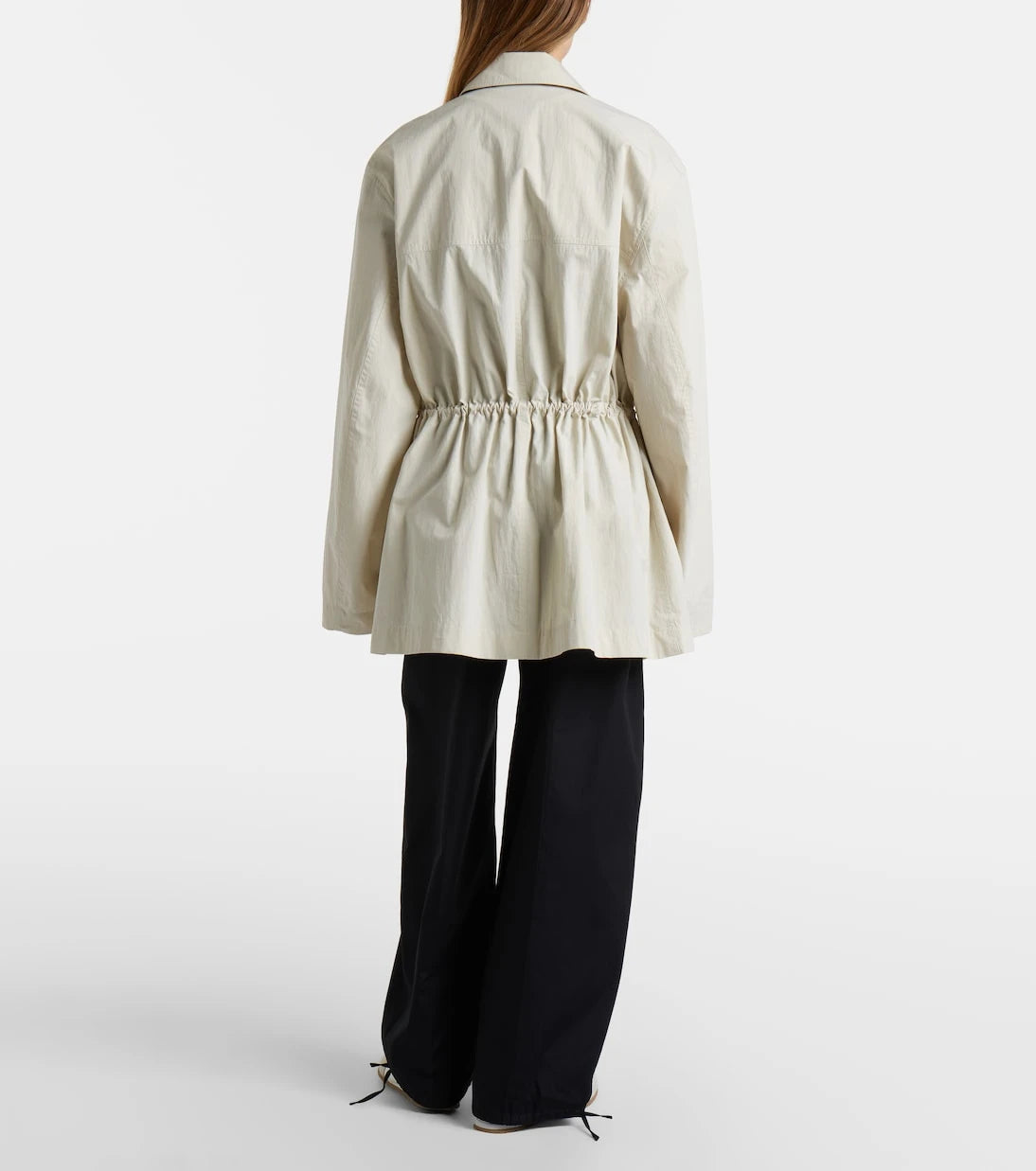Toteme - Cotton poplin wide-leg pants
