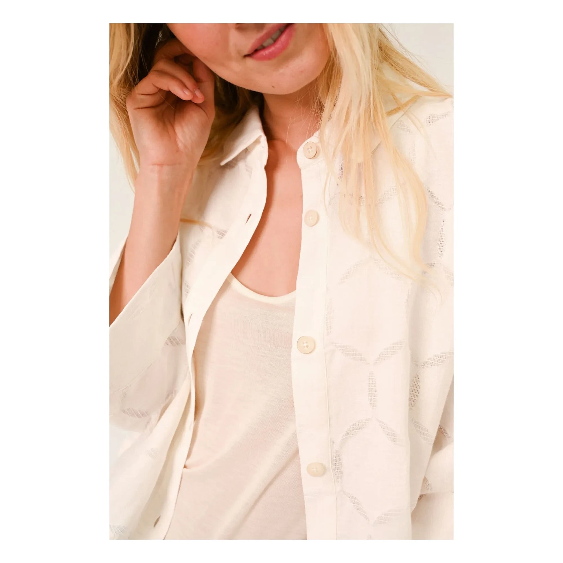 Sacrécoeur - Laelia Circle shirt | Off white