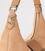 Jimmy Choo Bar Medium Suede Shoulder Bag