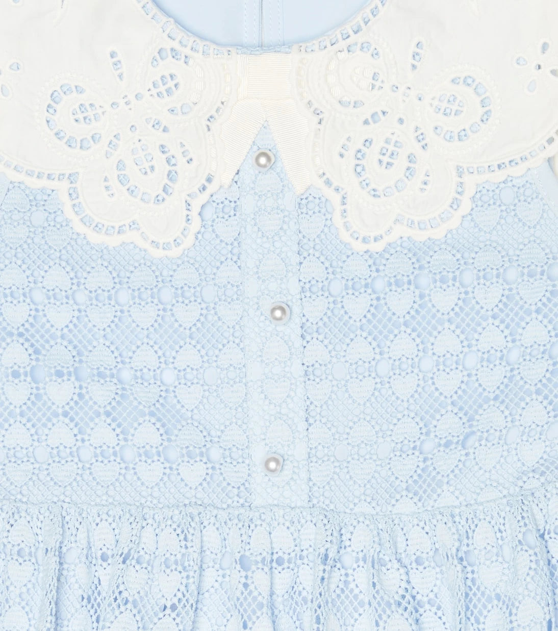 Self-Portrait Kids - Guipure lace dress