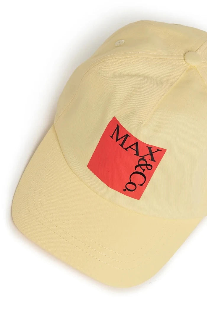 Детска памучна шапка с козирка MAX&Co. MAXF13F HAT