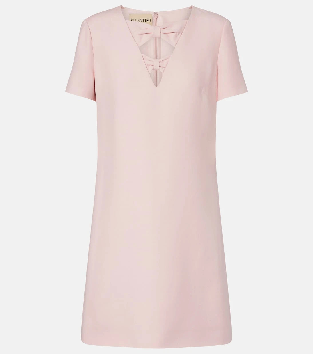 Valentino - Crepe Couture bow-detail minidress