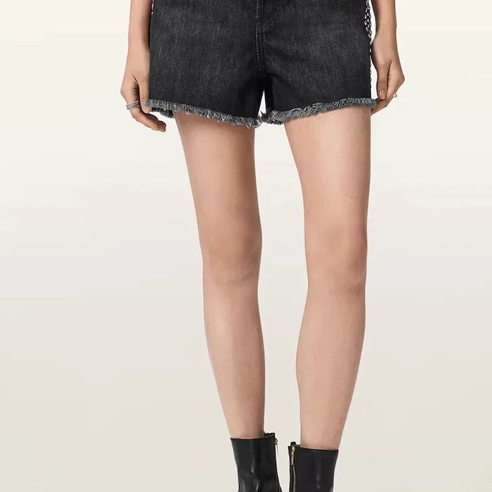 AllSaints kadın denim kısa şort HEIDI