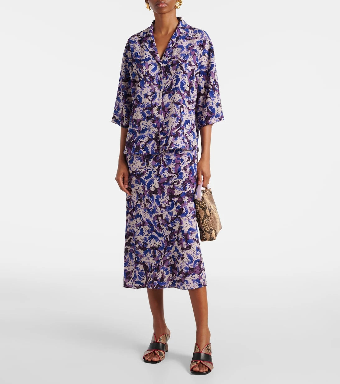 Dries Van Noten - Floral pencil skirt