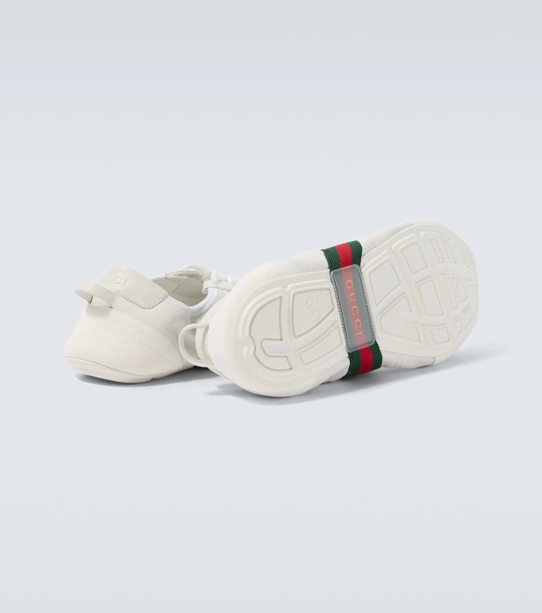 Gucci - Flex leather and suede sneakers