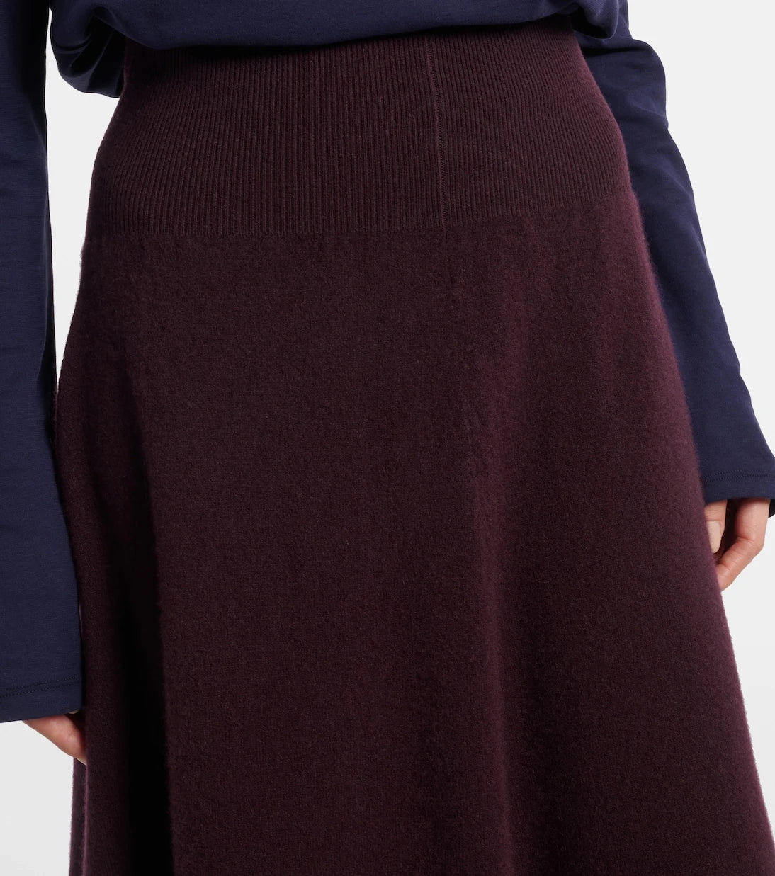 Extreme Cashmere - N°388 تنورة ماكسي من مزيج الكشمير Easy