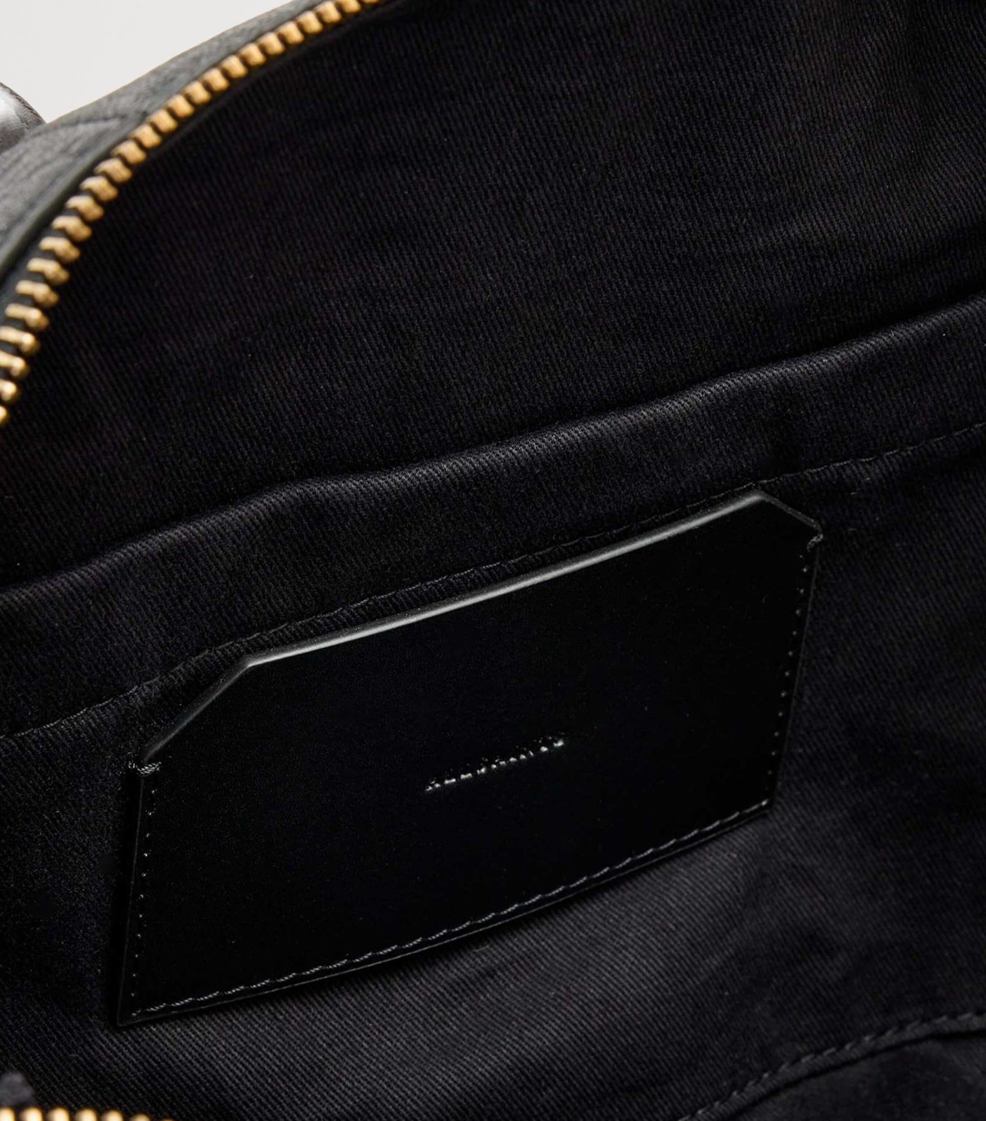 Black Leather Ares Cross-Body Bag