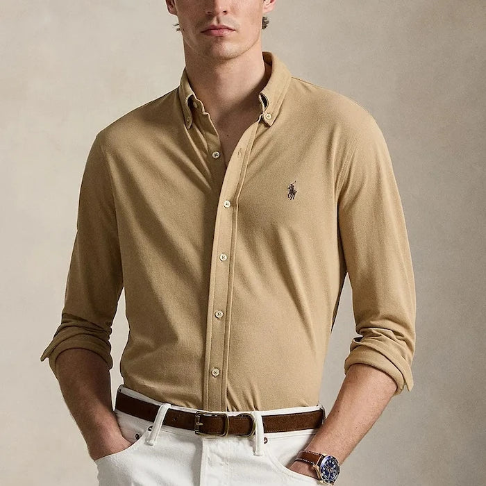 Polo Ralph Lauren риза мъжка от памук