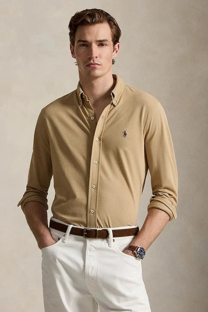 Polo Ralph Lauren риза мъжка от памук