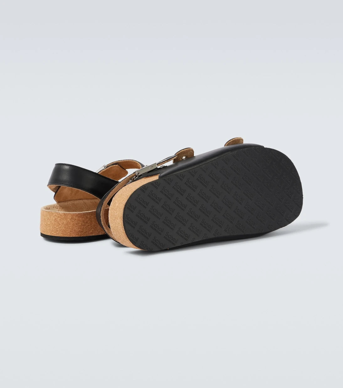 Balenciaga - x Scholl leather sandals