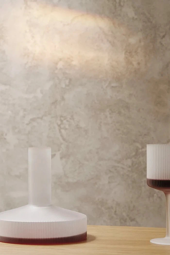 ferm LIVING Ripple Şarap Bardak Seti 325 ml (2 Parça)