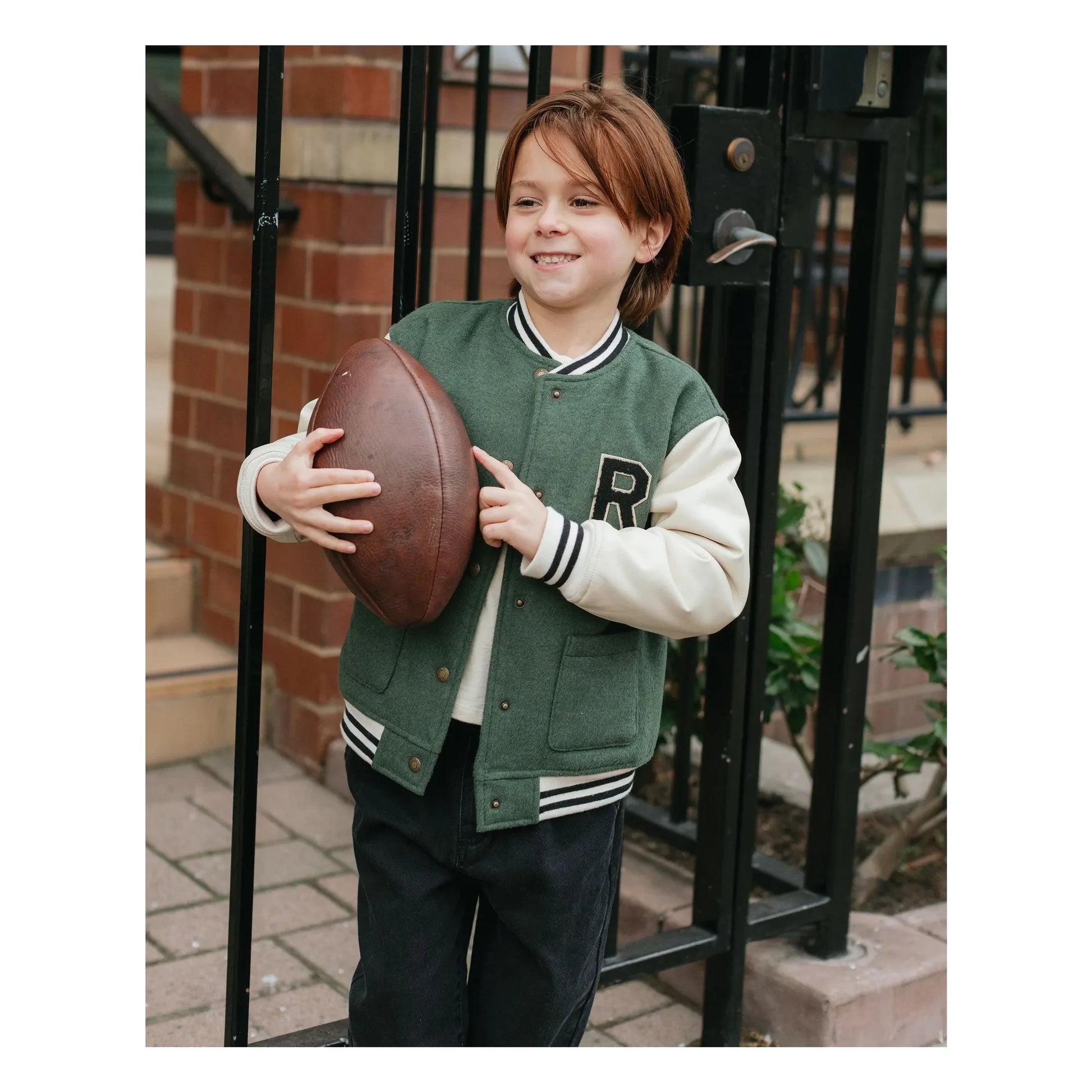 Rylee + Cru - Varsity jacket | Green
