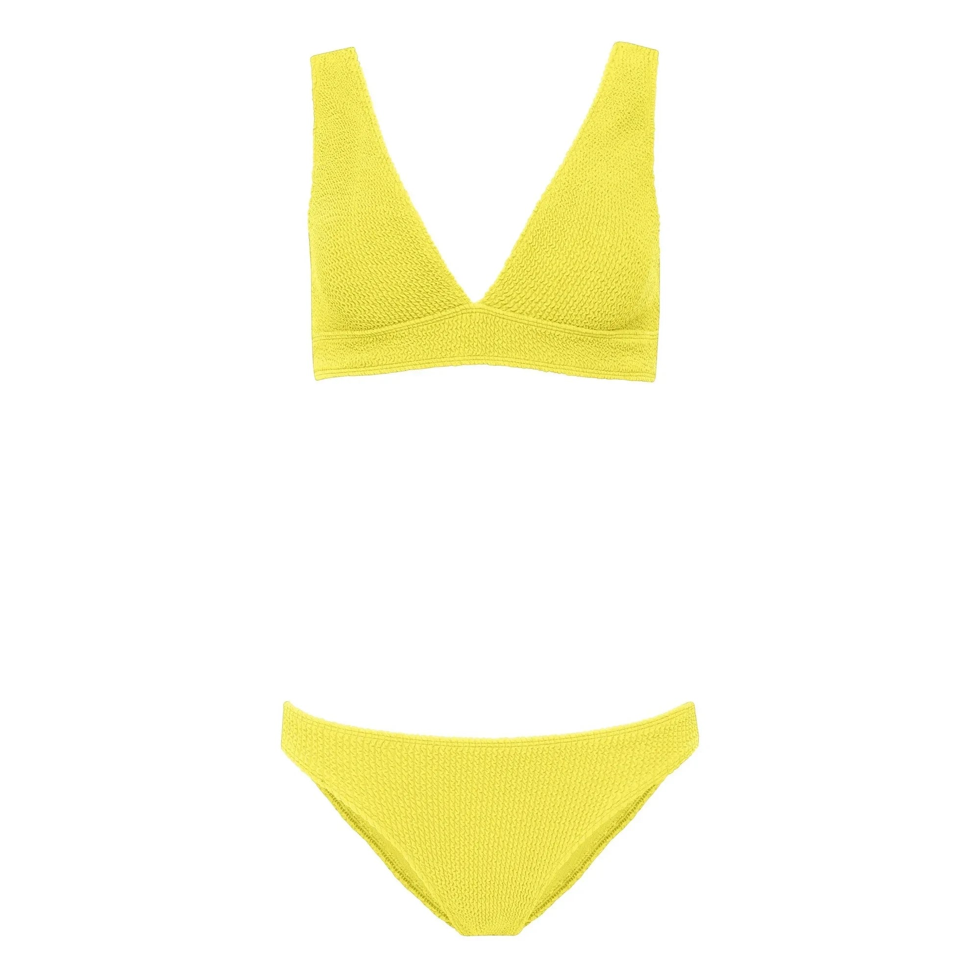Sorbet Island - Aqua Two Piece Swimsuit | Yellow