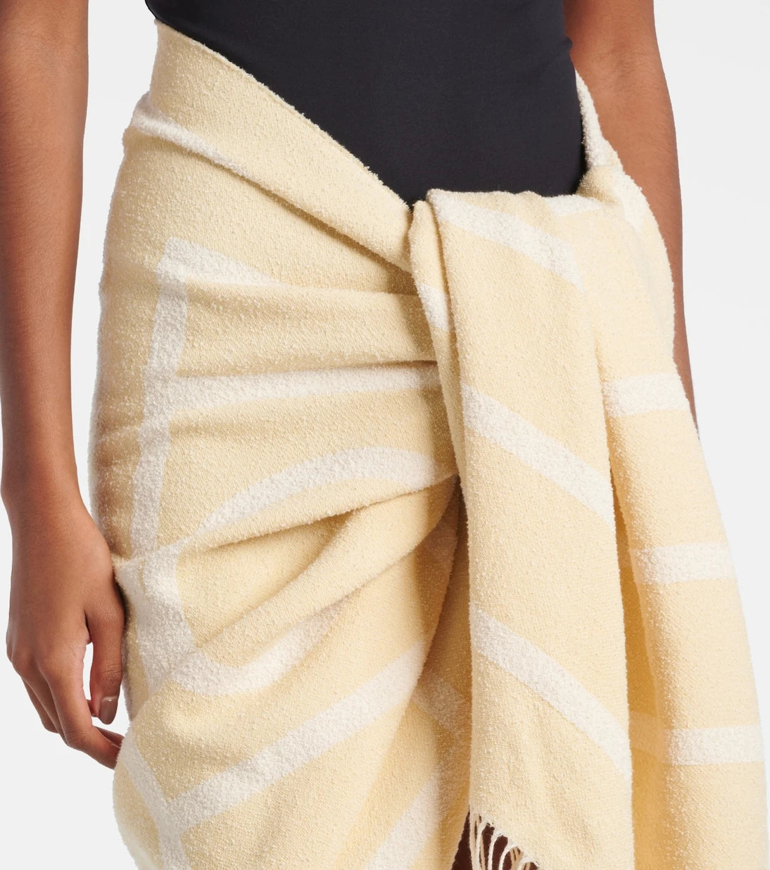 Toteme - Monogram cotton-blend jacquard scarf