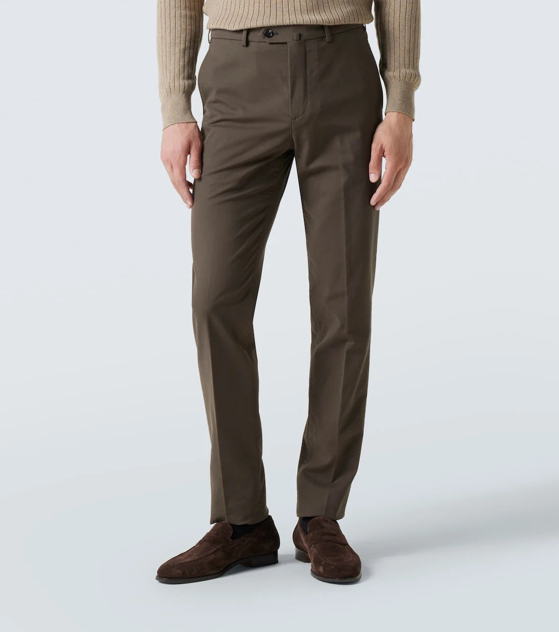 Loro Piana - بنطال تشينو كارلو من مزيج القطن