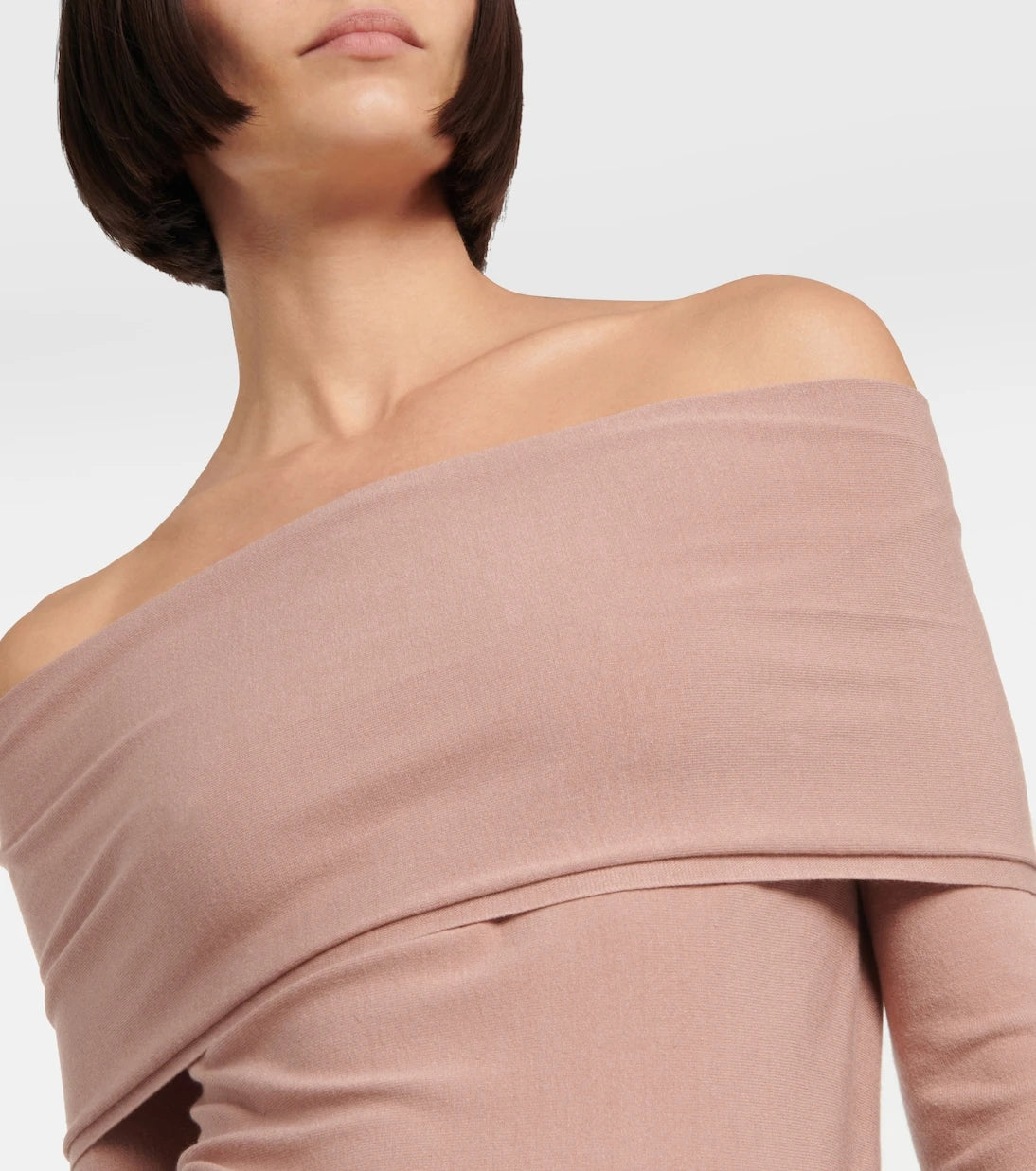 Alaïa - Off-shoulder jersey top
