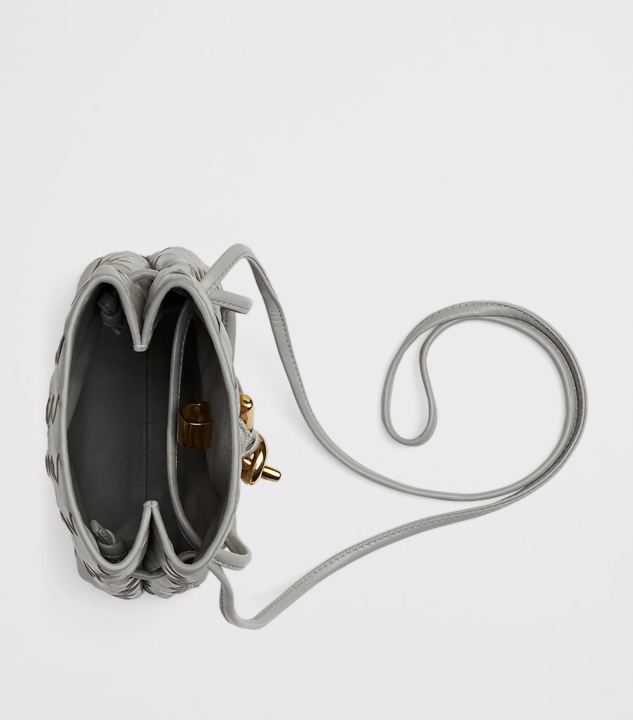 Grey Leather Andiamo Phone Pouch