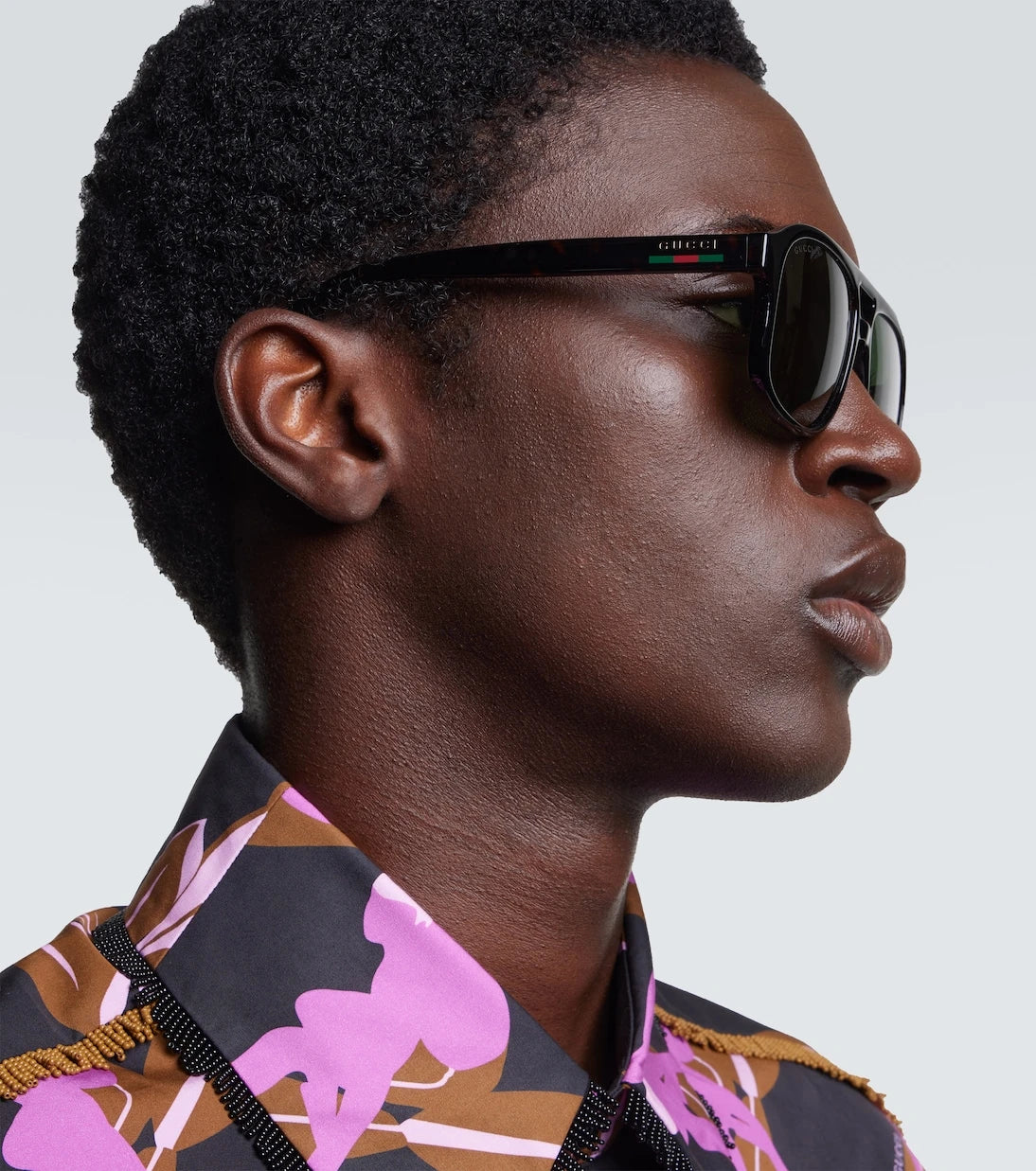 Gucci - Web Stripe aviator sunglasses