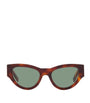 Saint Laurent Brown Tortoiseshell Cat Eye Sunglasses