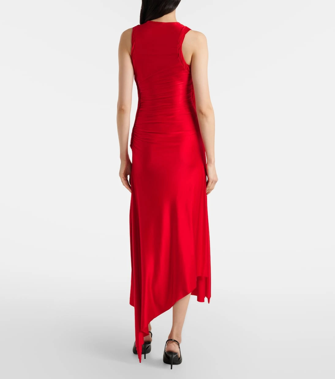 Victoria Beckham - Twist ruched jersey midi dress