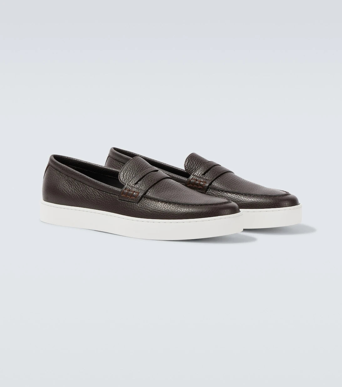 Manolo Blahnik - Ellis leather boat shoes