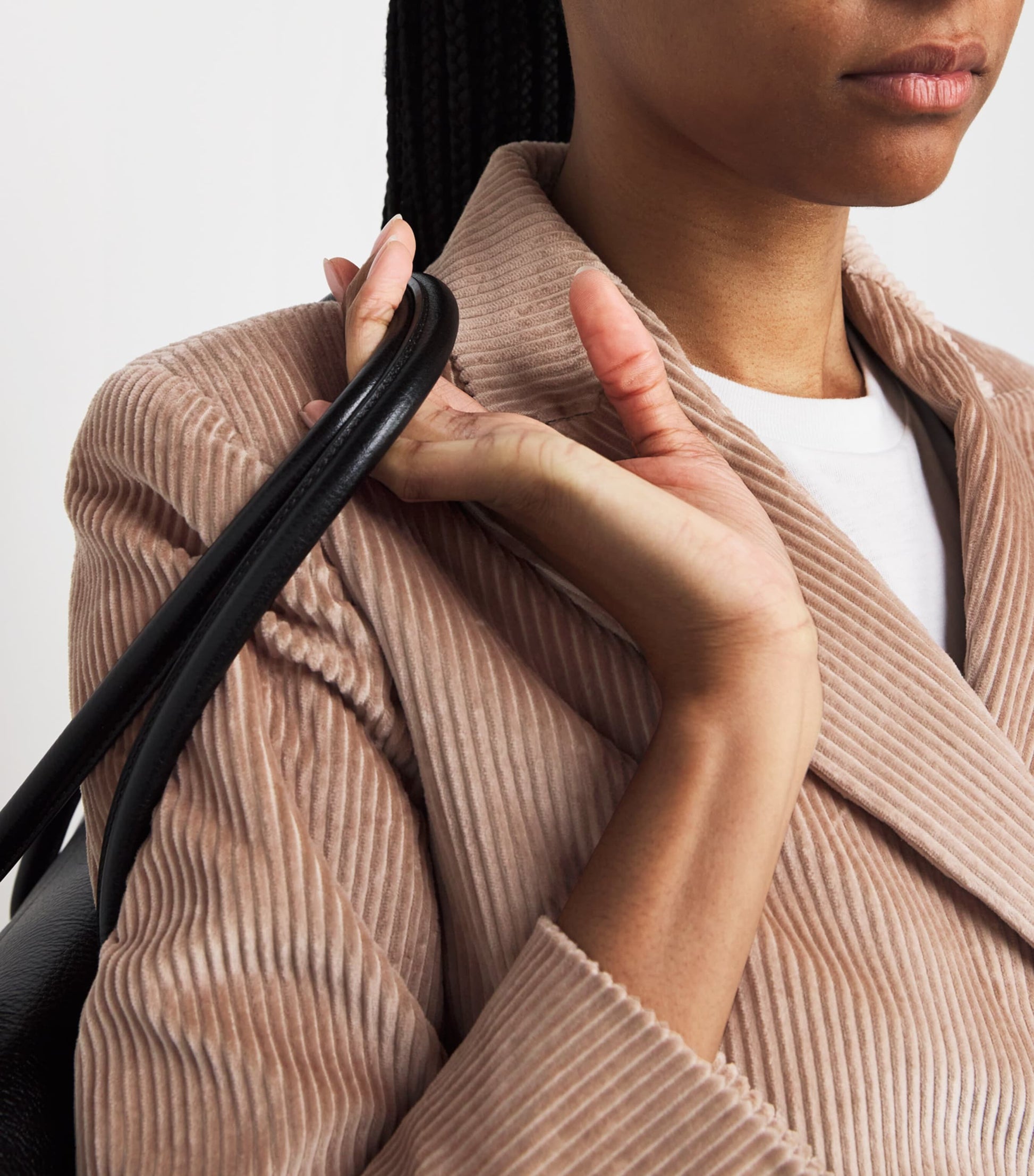 Weekend Max Mara Pink Corduroy Double-Breasted Blazer