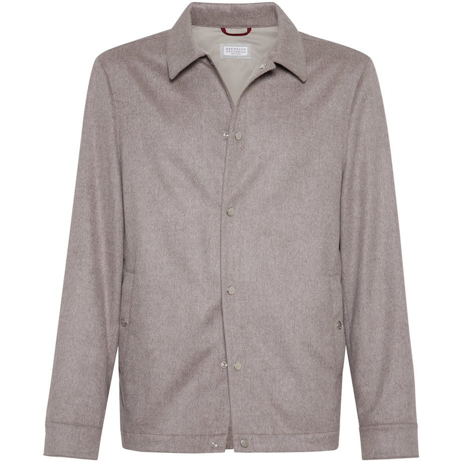 Brown Cashmere Overshirt