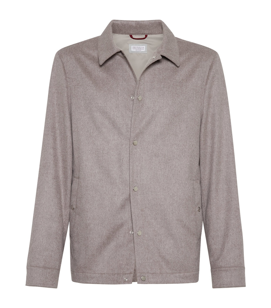Brown Cashmere Overshirt