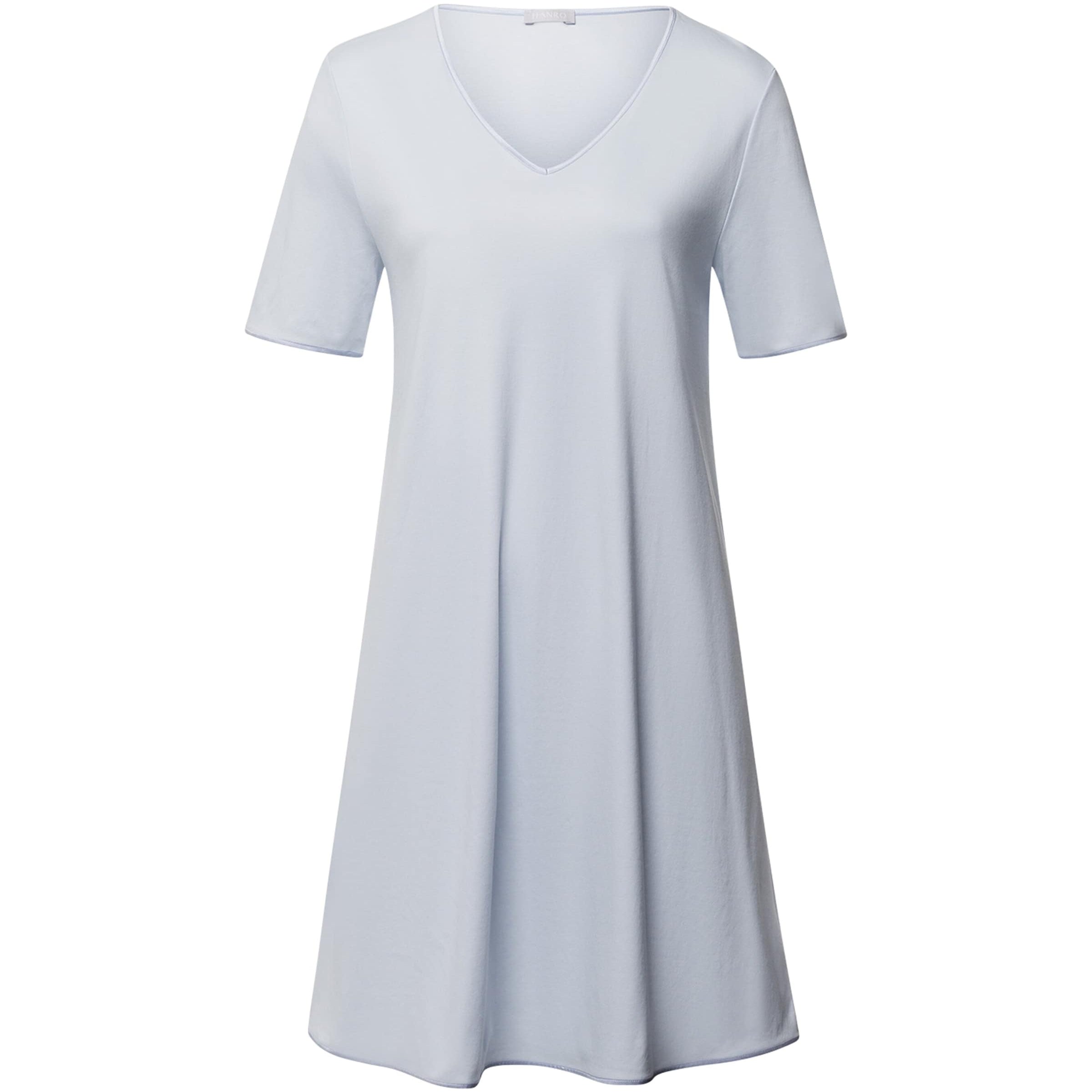 Cotton Short-Sleeve Nightdress POWDER BLUE