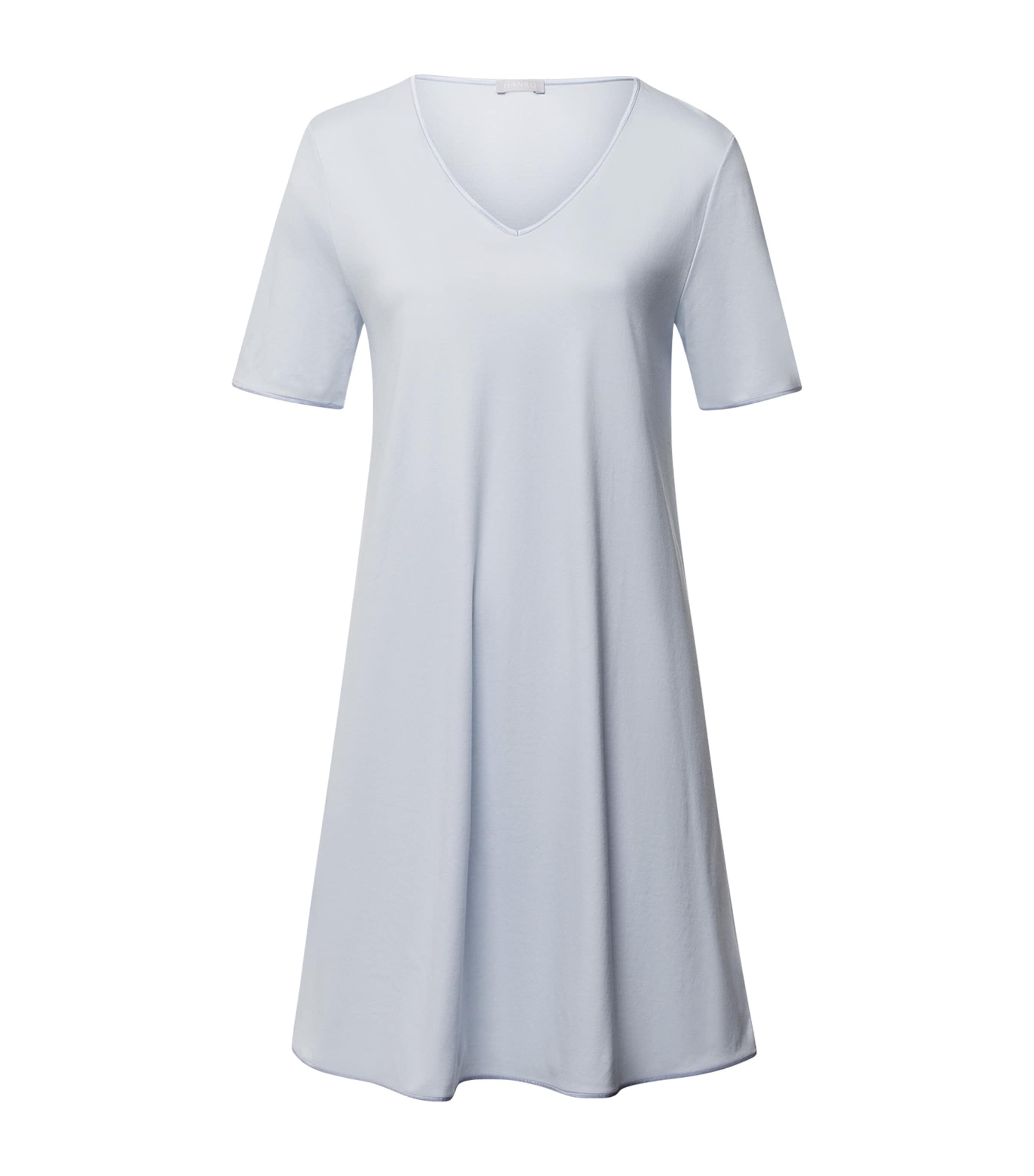 Cotton Short-Sleeve Nightdress POWDER BLUE