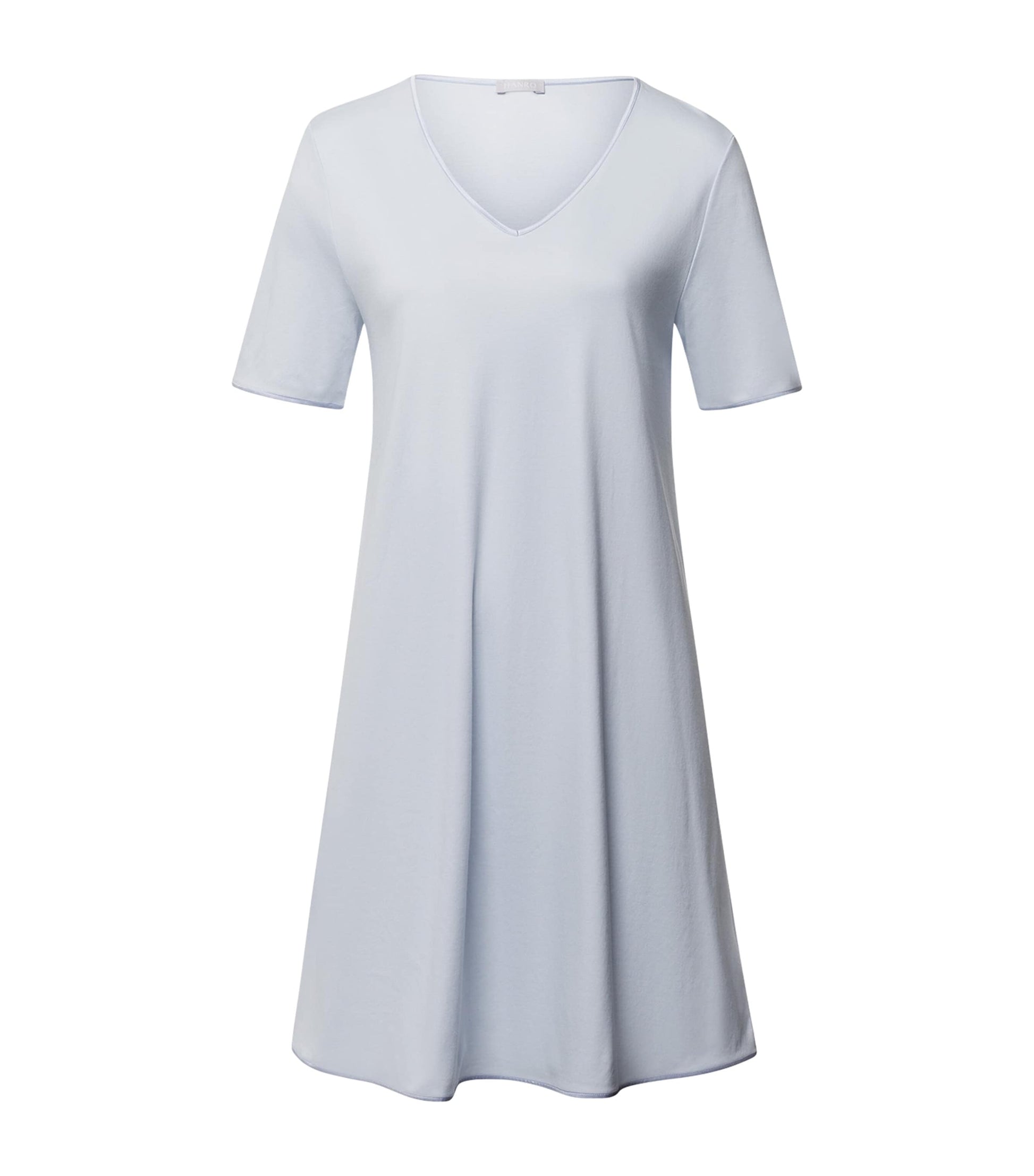 Cotton Short-Sleeve Nightdress POWDER BLUE