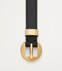 Black Leather Pebble Belt