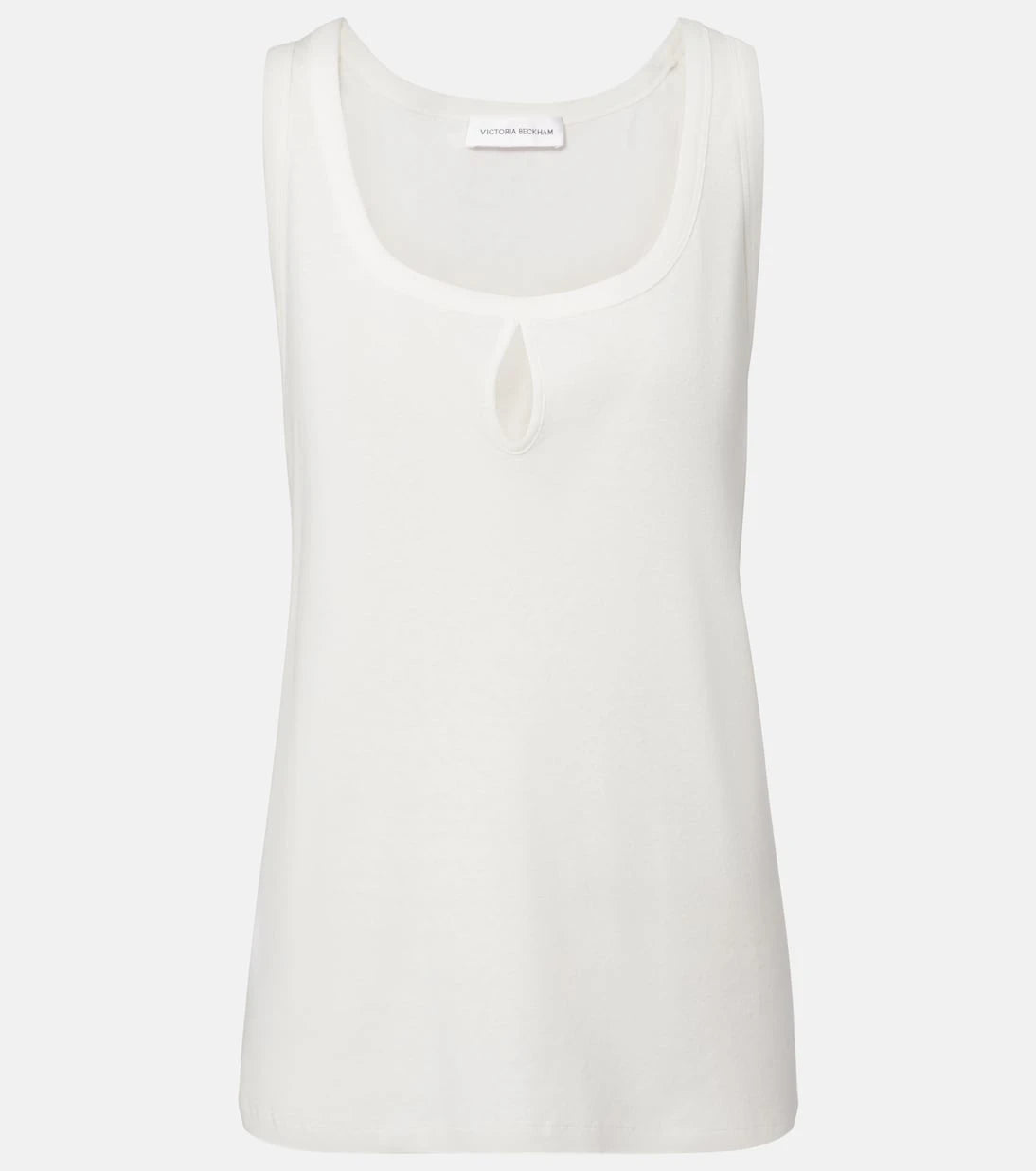 Victoria Beckham - Split cotton and linen tank top