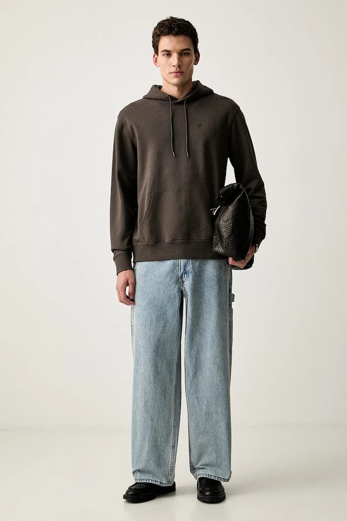Levi's erkek kapüşonlu pamuklu sweatshirt THE ORIGINAL HM