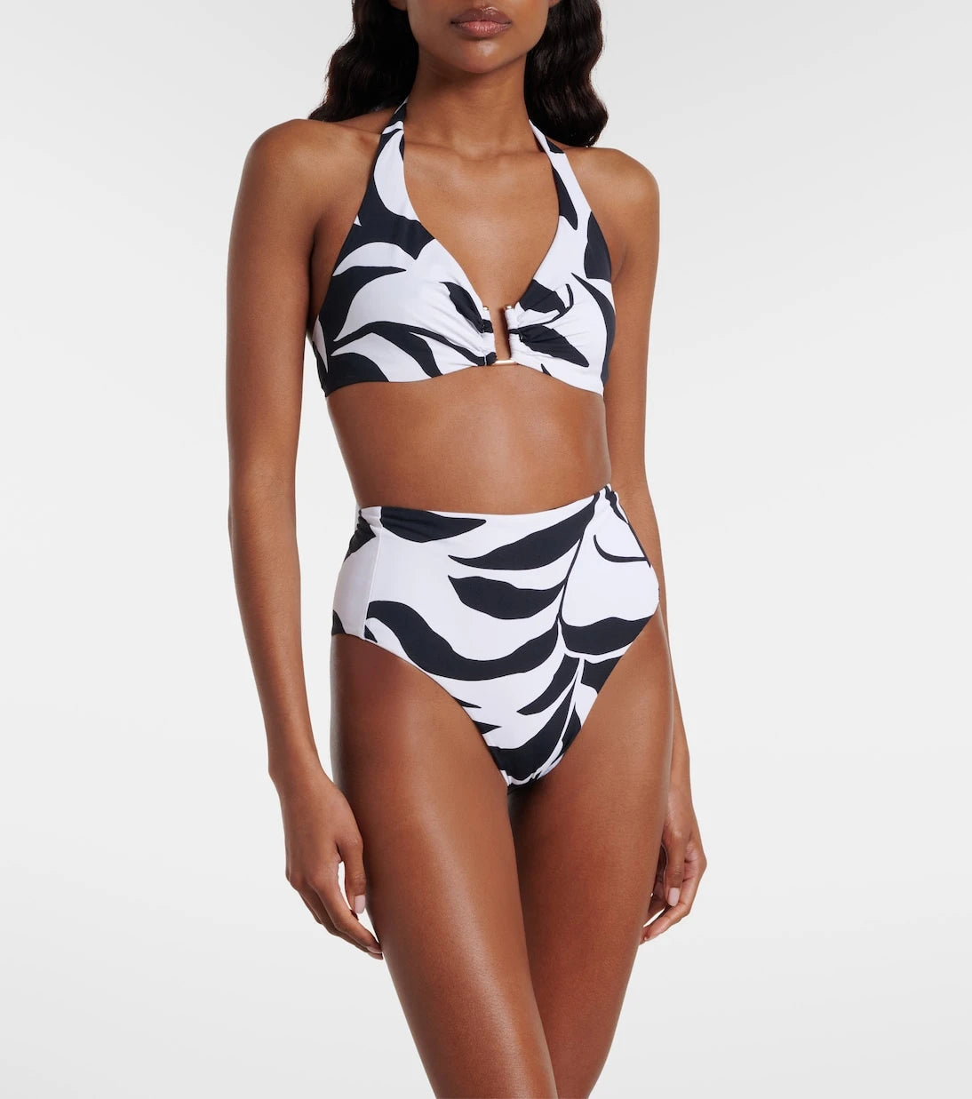 Max Mara - Avena floral halterneck bikini top