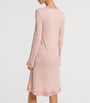 Nude Cotton-Blend Long-Sleeve Claire Nightdress