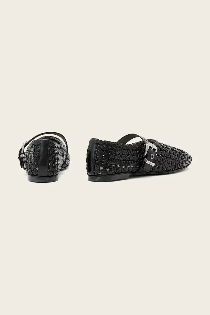 AllSaints балеринки от кожа Sabine Woven Flat