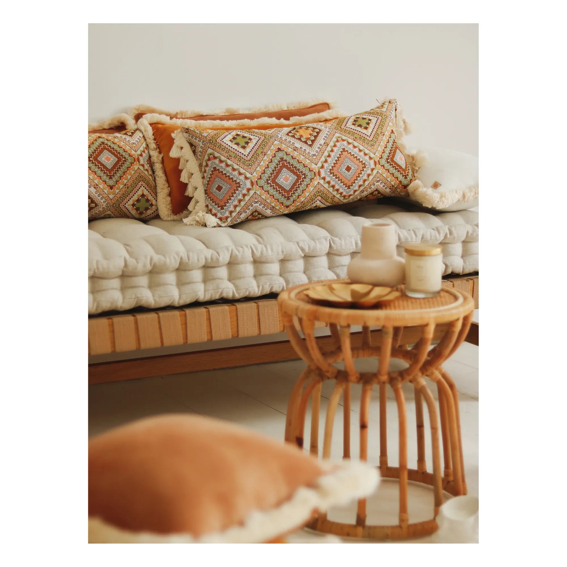 Moi Mili - Boho cushion | Honey